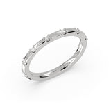Heritage Flush Set Spaced Diamond Wedding Ring