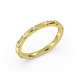 Heritage Flush Set Spaced Diamond Wedding Ring