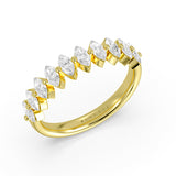 Heritage Shared Prong Marquise Diamond Wedding Ring