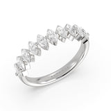 Heritage Shared Prong Marquise Diamond Wedding Ring