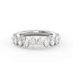 Heritage Shared Prong Marquise Diamond Wedding Ring