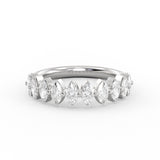 Heritage Shared Prong Marquise Diamond Wedding Ring