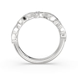 Tulira Leaf Shaped Marquise Diamond Wedding Ring