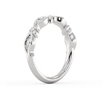 Tulira Leaf Shaped Marquise Diamond Wedding Ring