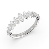 Heritage Shared Prong Graduating Marquise Diamond Wedding Ring