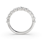 Heritage Shared Prong Graduating Marquise Diamond Wedding Ring