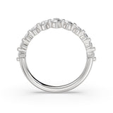 Heritage Shared Prong Graduating Marquise Diamond Wedding Ring