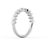 Heritage Shared Prong Graduating Marquise Diamond Wedding Ring