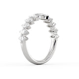 Heritage Shared Prong Graduating Marquise Diamond Wedding Ring