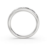 Flush Set Graduated Diamond Wedding Ring