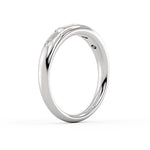Flush Set Graduated Diamond Wedding Ring