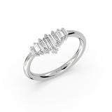 Graduated Baguette Diamond Wedding Ring