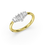 Graduated Baguette Diamond Wedding Ring