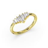 Graduated Baguette Diamond Wedding Ring