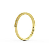 Beaded Channel Diamond Wedding Ring