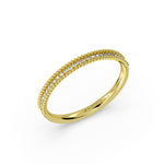 Beaded Channel Diamond Wedding Ring