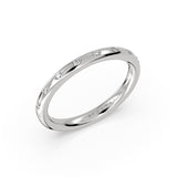 Flush Set Spaced Diamond Wedding Ring