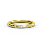 Flush Set Spaced Diamond Wedding Ring