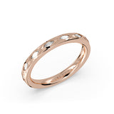 Flush Set Marquise Diamond Wedding Ring