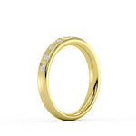 Flush Set Spaced Marquise Diamond Wedding Ring