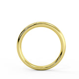 Flush Set Spaced Diamond Duos Wedding Ring