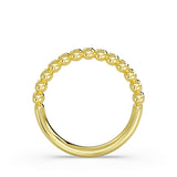 Diamond Bead Wedding Ring - 0.17 CT