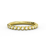 Diamond Bead Wedding Ring - 0.17 CT