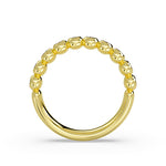 Diamond Bead Wedding Ring 0.34 CT