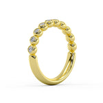 Diamond Bead Wedding Ring 0.34 CT