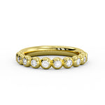 Diamond Bead Wedding Ring 0.34 CT
