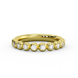 Diamond Bead Wedding Ring 0.34 CT
