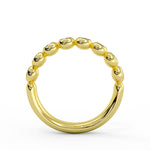 Diamond Bead Wedding Ring - 0.46 CT