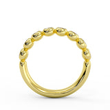 Diamond Bead Wedding Ring - 0.46 CT