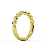 Diamond Bead Wedding Ring - 0.46 CT