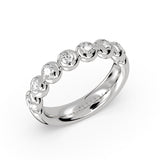 Diamond Bead Wedding Ring - 0.6 CT