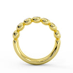 Diamond Bead Wedding Ring - 0.6 CT
