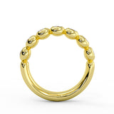Diamond Bead Wedding Ring - 0.6 CT