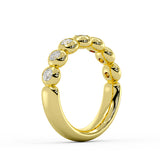 Diamond Bead Wedding Ring - 0.6 CT