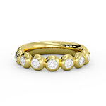 Diamond Bead Wedding Ring - 0.6 CT