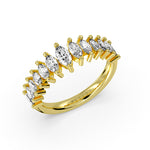 Graduating Marquise Diamond Wedding Ring