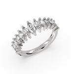 Graduating Marquise Diamond Wedding Ring