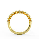 Graduating Marquise Diamond Wedding Ring