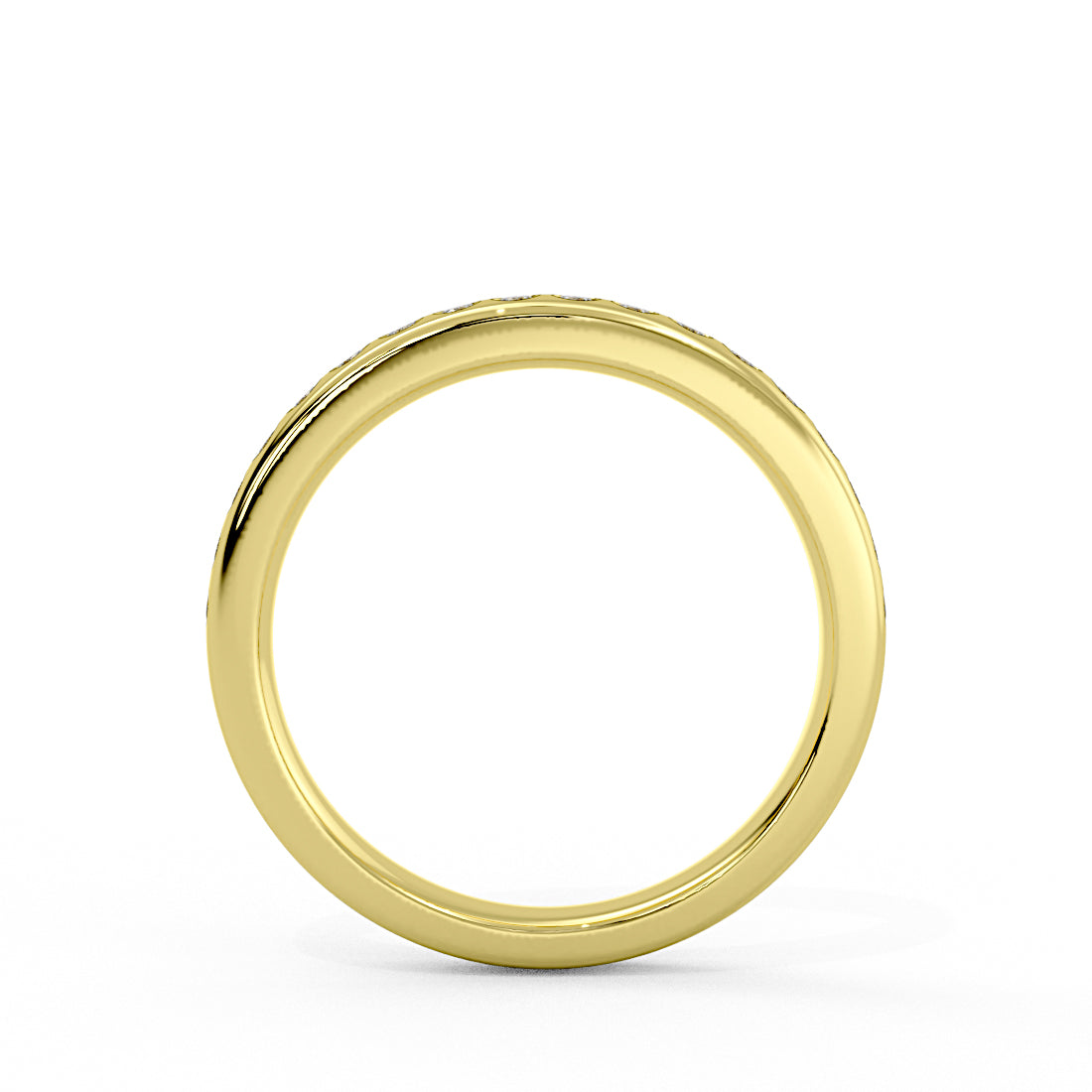 Flush Set Diamond Wedding Ring