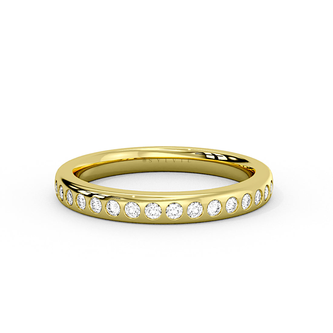Flush Set Diamond Wedding Ring