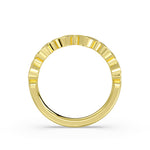 Twisted Bezel Marquise Diamond Wedding Ring
