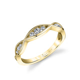Vintage Inspired Wedding Band - Bernadette