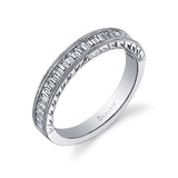 Modern Baguette Wedding Band - Charlize