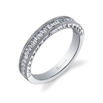 Modern Baguette Wedding Band - Charlize