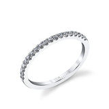 Classic Round Brilliant Diamond Wedding Band - Anita