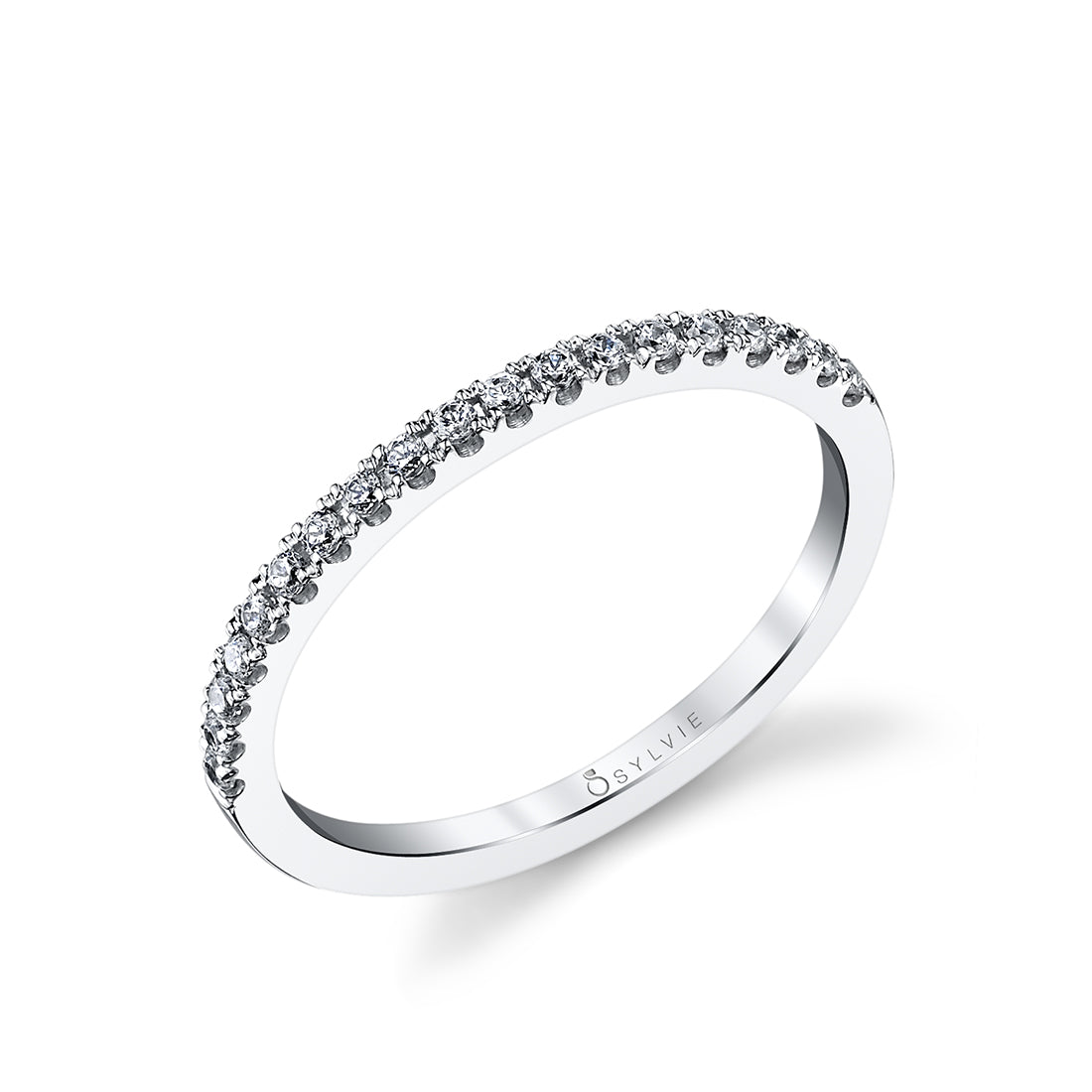 Classic Round Brilliant Diamond Wedding Band - Anita